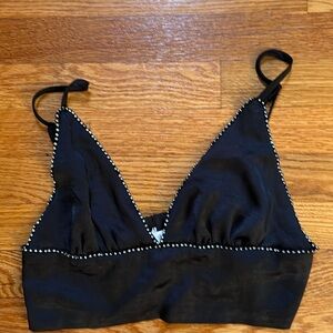 Black rhinestone top